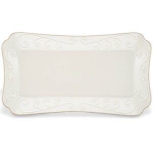 Lenox French Perle White Hors d'Oeuvre Tray Stoneware New in Box